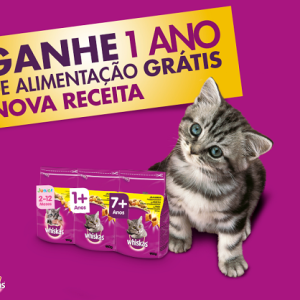 Passatempo 1 Ano de Alimentação para Gato Whiskas