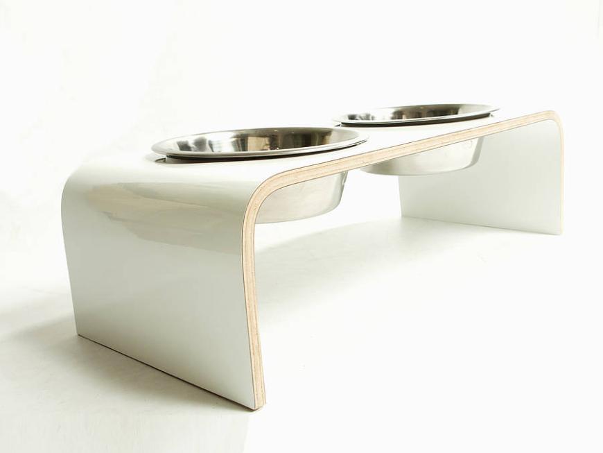 Elevated Designer Dog Bowl Holder