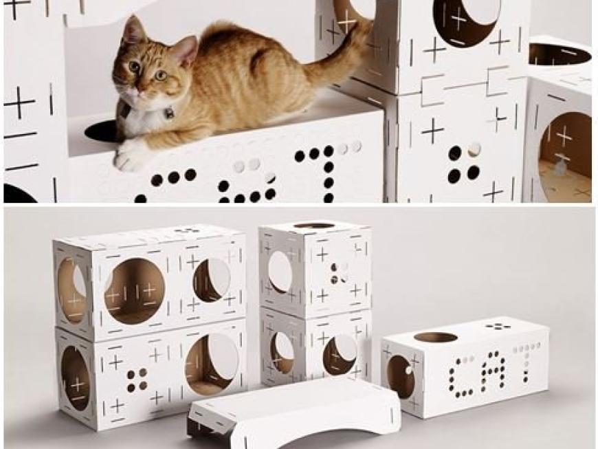 POOPY CAT Blocks Cat Playhouse