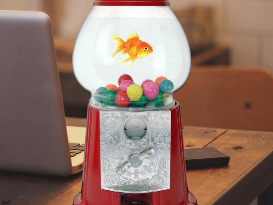 Cute Gumball Machine Fishbowl Tank