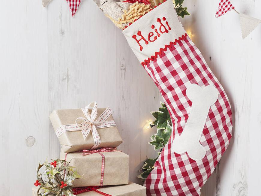 Personalised Christmas Stocking For Your Dog